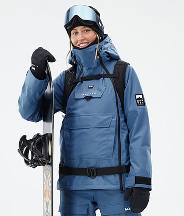 Montec Doom W Snowboard Jacket Women Blue Steel