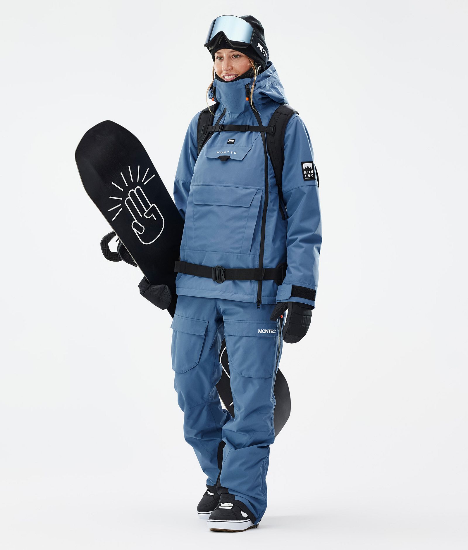 Montec Doom W Snowboard Jacket Women Blue Steel