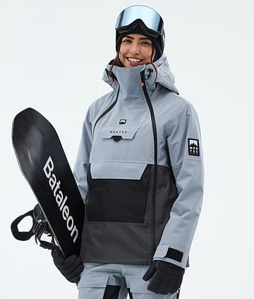 Montec Doom W Kurtka Snowboardowa Kobiety Soft Blue/Black/Phantom