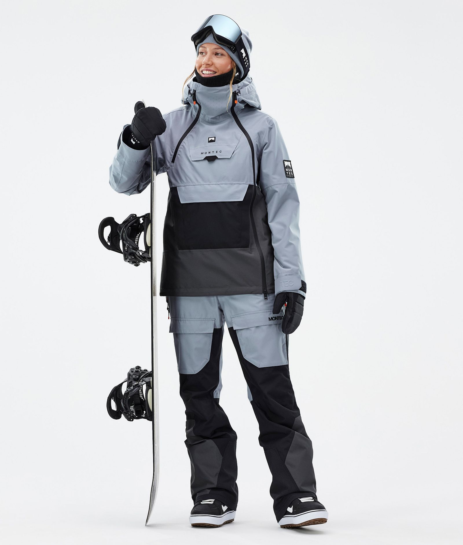 Montec Doom W Snowboard jas Dames Soft Blue/Black/Phantom Renewed