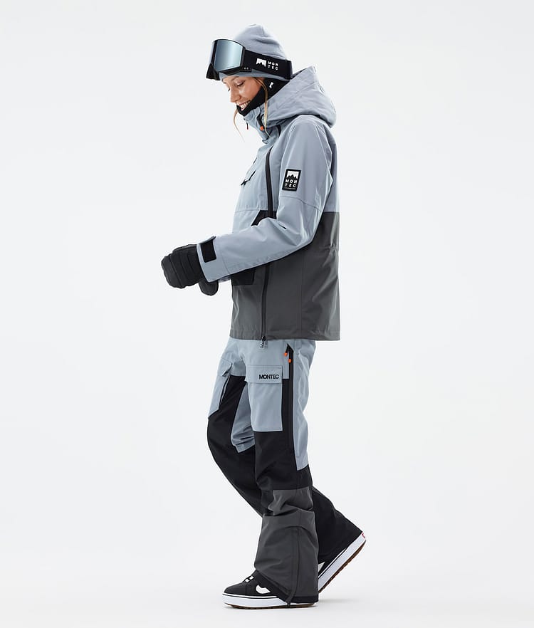 Montec Doom W Snowboard jas Dames Soft Blue/Black/Phantom Renewed, Afbeelding 4 van 11