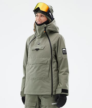 Montec Doom W Kurtka Snowboardowa Kobiety Greenish