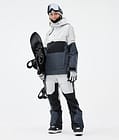 Montec Dune W Giacca Snowboard Donna Light Grey/Black/Metal Blue, Immagine 3 di 9