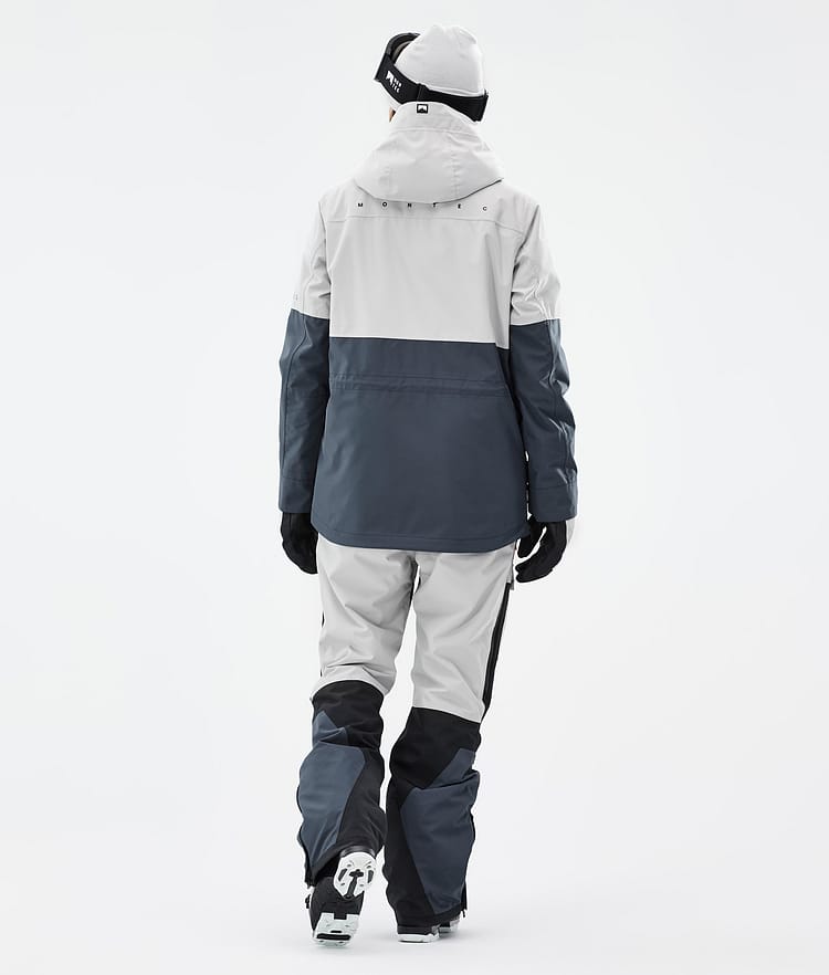 Montec Dune W Ski jas Dames Light Grey/Black/Metal Blue, Afbeelding 5 van 9