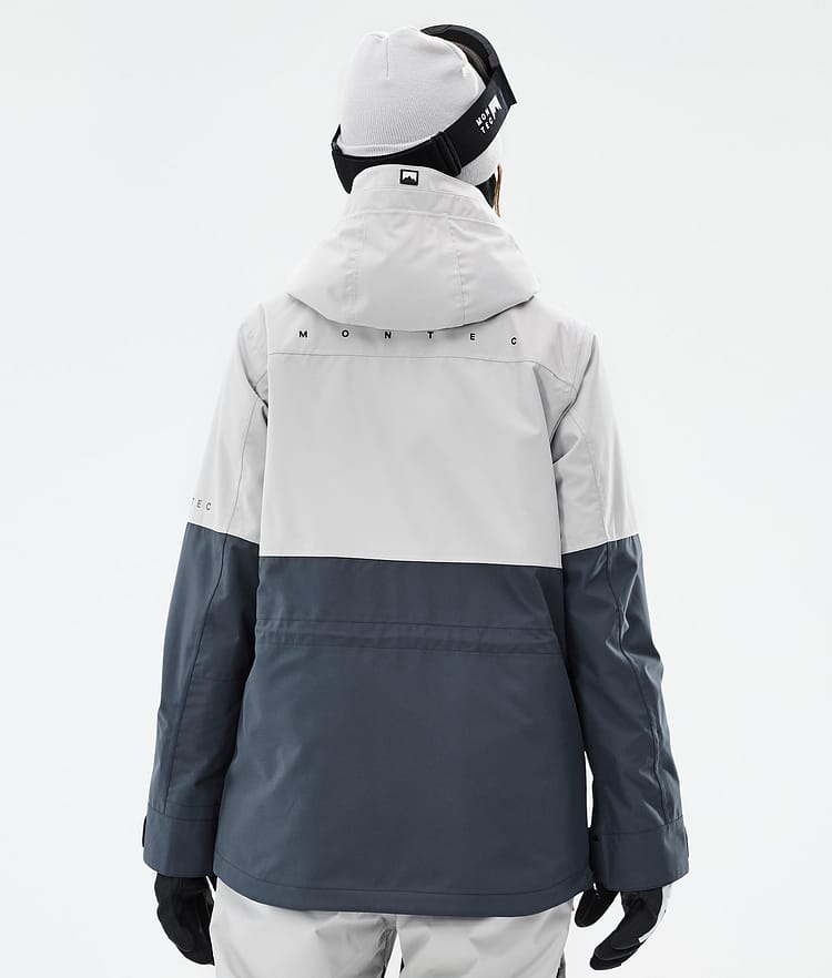 Montec Dune W Ski jas Dames Light Grey/Black/Metal Blue, Afbeelding 7 van 9
