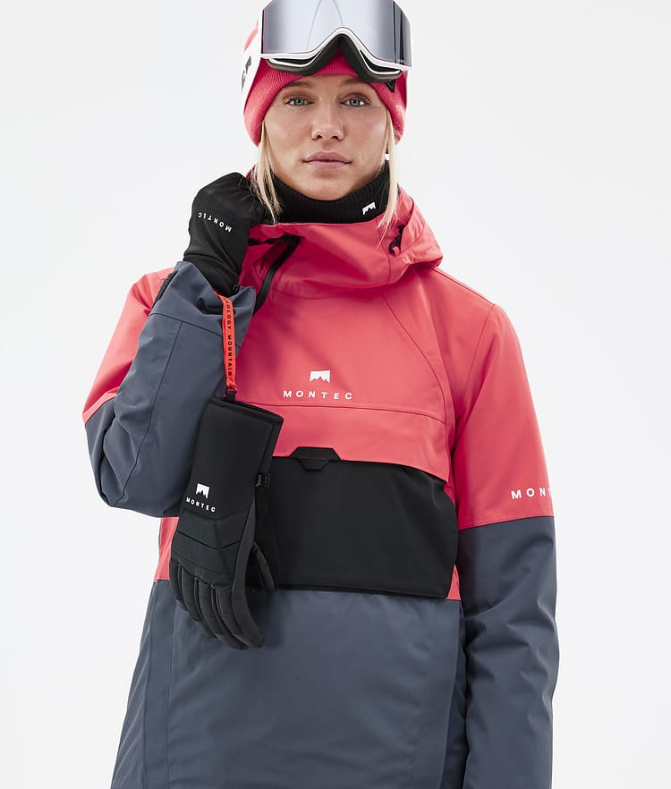 Montec Dune W Veste de Ski Femme Coral/Black/Metal Blue