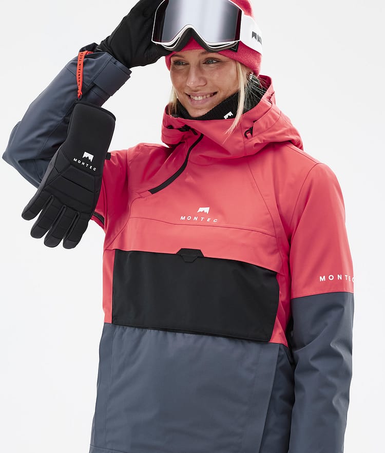 Montec Dune W Snowboard Jacket Women Coral/Black/Metal Blue