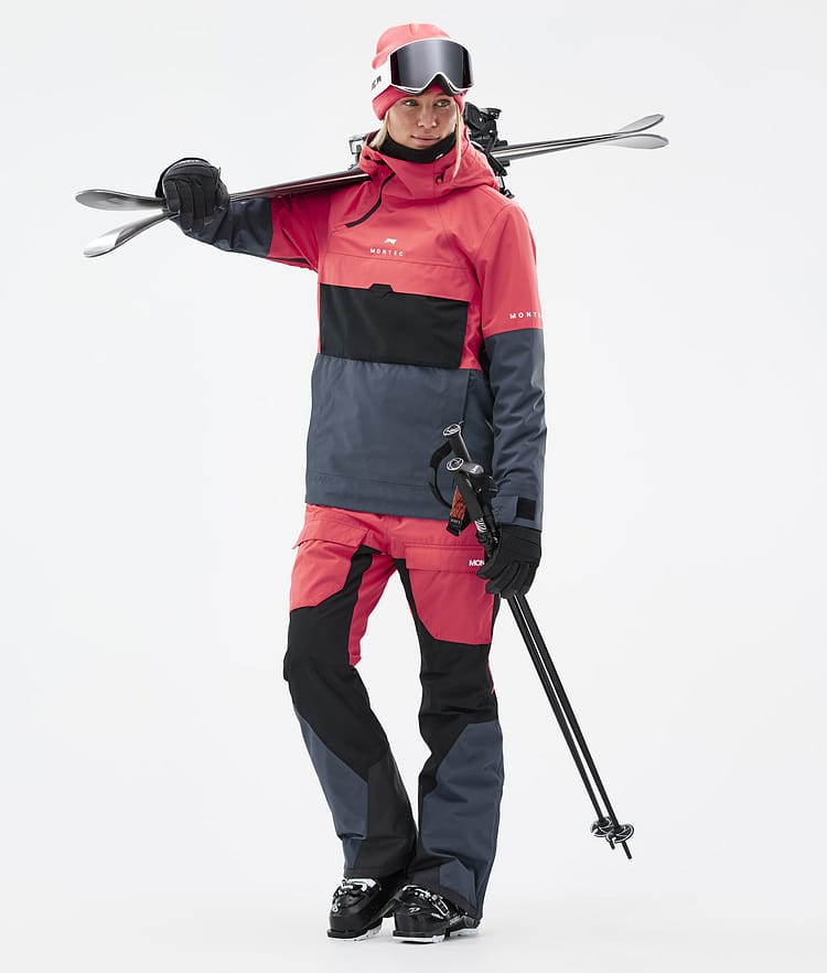 Montec Dune W Ski jas Dames Coral/Black/Metal Blue, Afbeelding 3 van 9