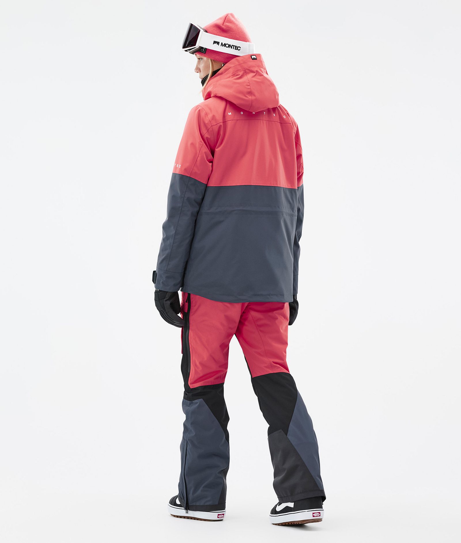 Montec Dune W Kurtka Snowboardowa Kobiety Coral/Black/Metal Blue Renewed, Zdjęcie 5 z 9