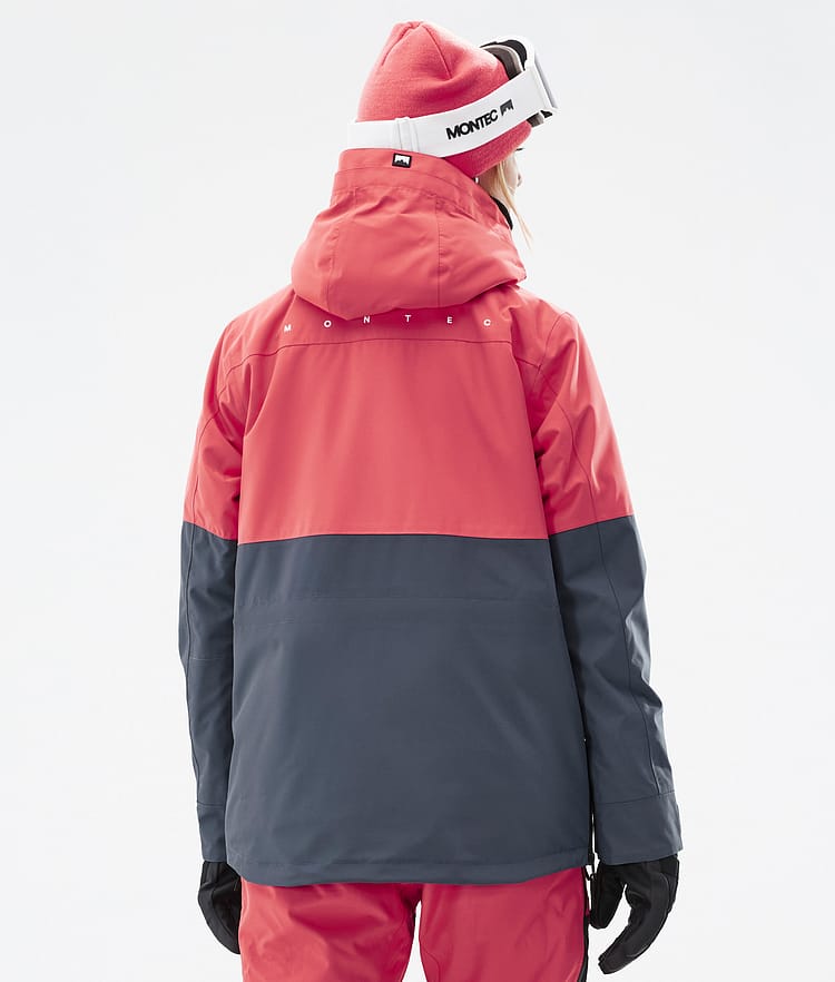 Montec Dune W Snowboard jas Dames Coral/Black/Metal Blue, Afbeelding 7 van 9