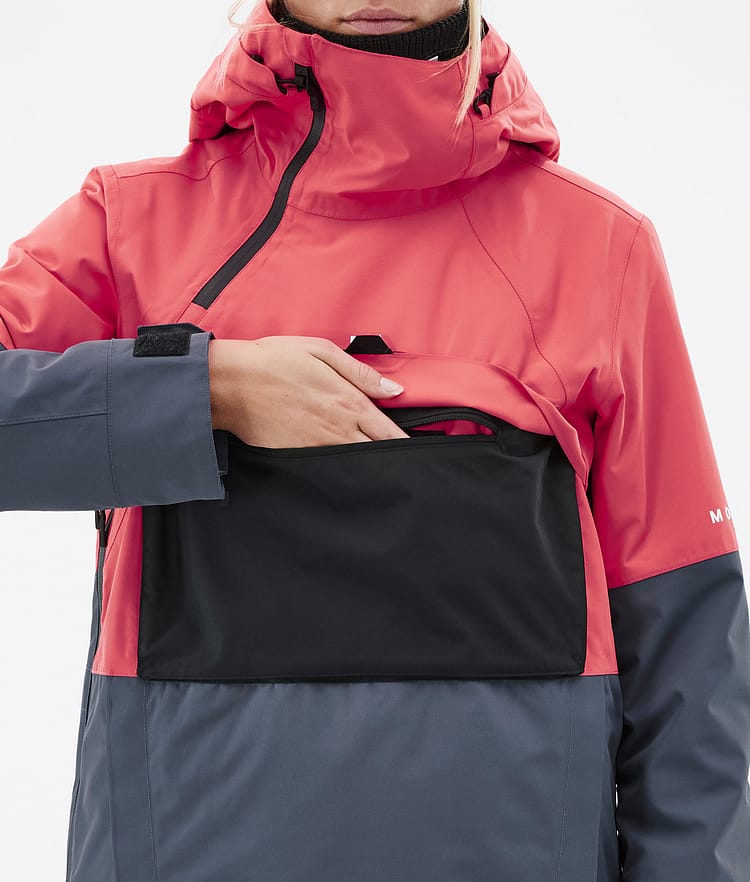 Montec Dune W Ski jas Dames Coral/Black/Metal Blue, Afbeelding 9 van 9