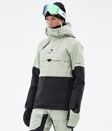 Montec Dune W Bunda na Snowboard Dámské Soft Green/Black