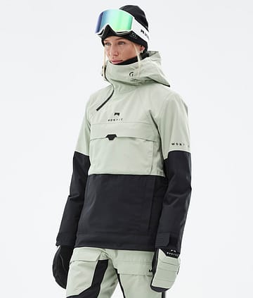 Montec Dune W Kurtka Snowboardowa Kobiety Soft Green/Black