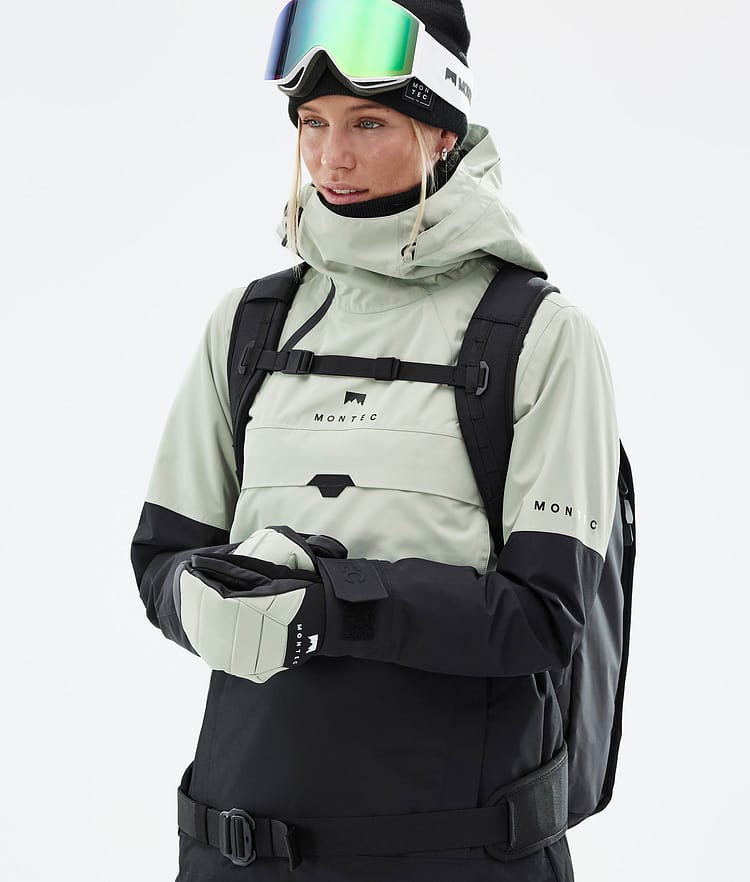 Montec Dune W Snowboard jas Dames Soft Green/Black, Afbeelding 2 van 9