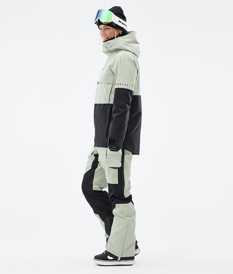 Montec Dune W Snowboard jas Dames Soft Green/Black, Afbeelding 4 van 9