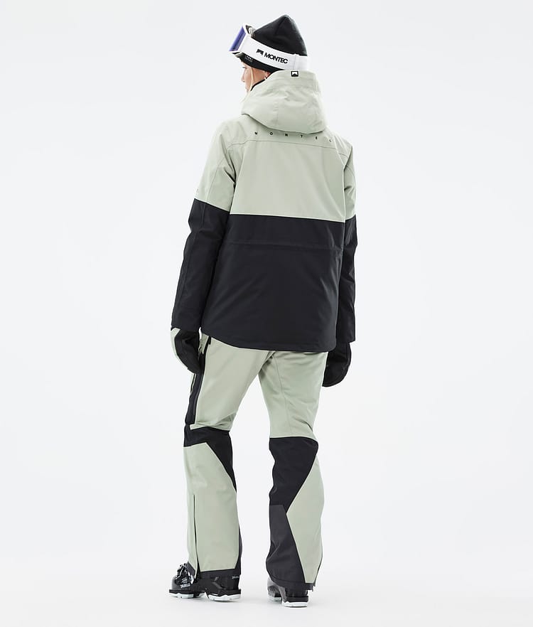 Montec Fawk Pantaloni Snowboard Uomo Light Grey/Black/Cobalt Blue - Grigio