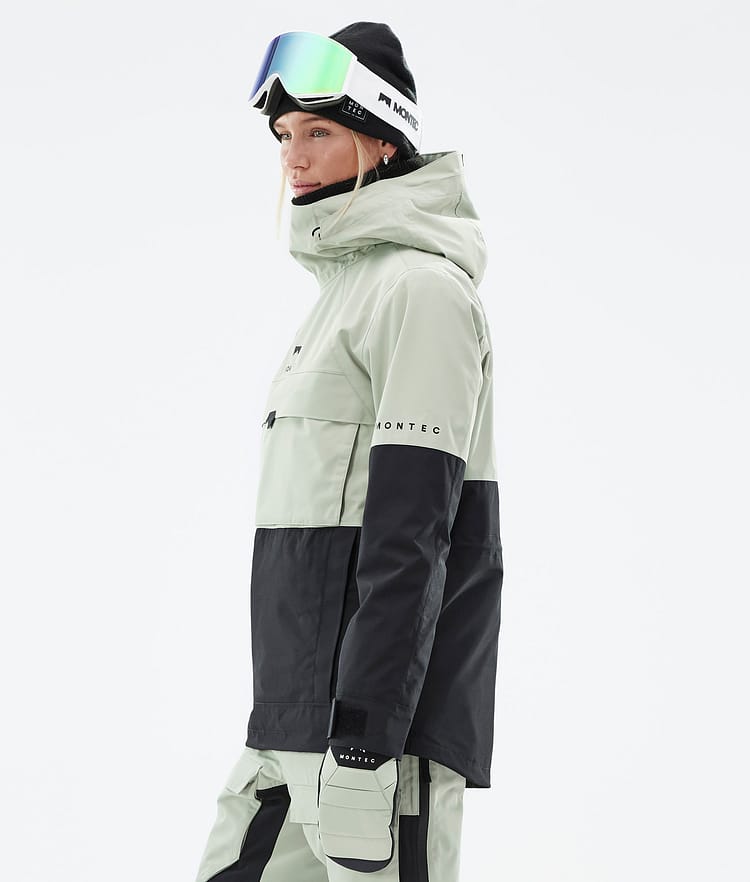 Montec Dune W Kurtka Snowboardowa Kobiety Soft Green/Black, Zdjęcie 6 z 9