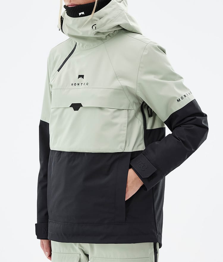 Montec Dune W Snowboard jas Dames Soft Green/Black, Afbeelding 8 van 9