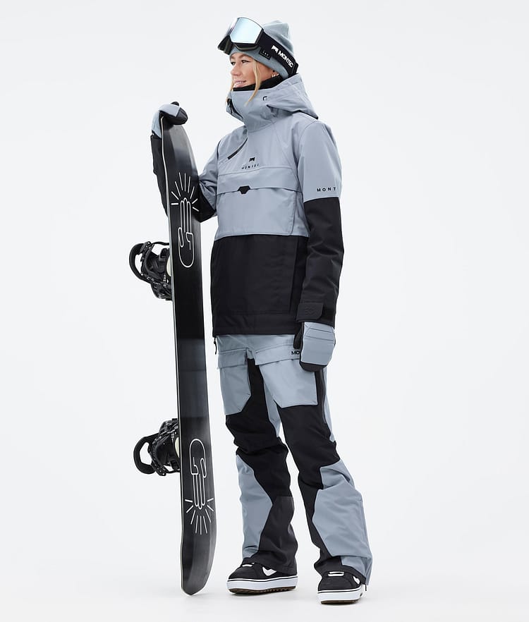 Montec Dune W Bunda na Snowboard Dámské Soft Blue/Black, Obrázek 3 z 9