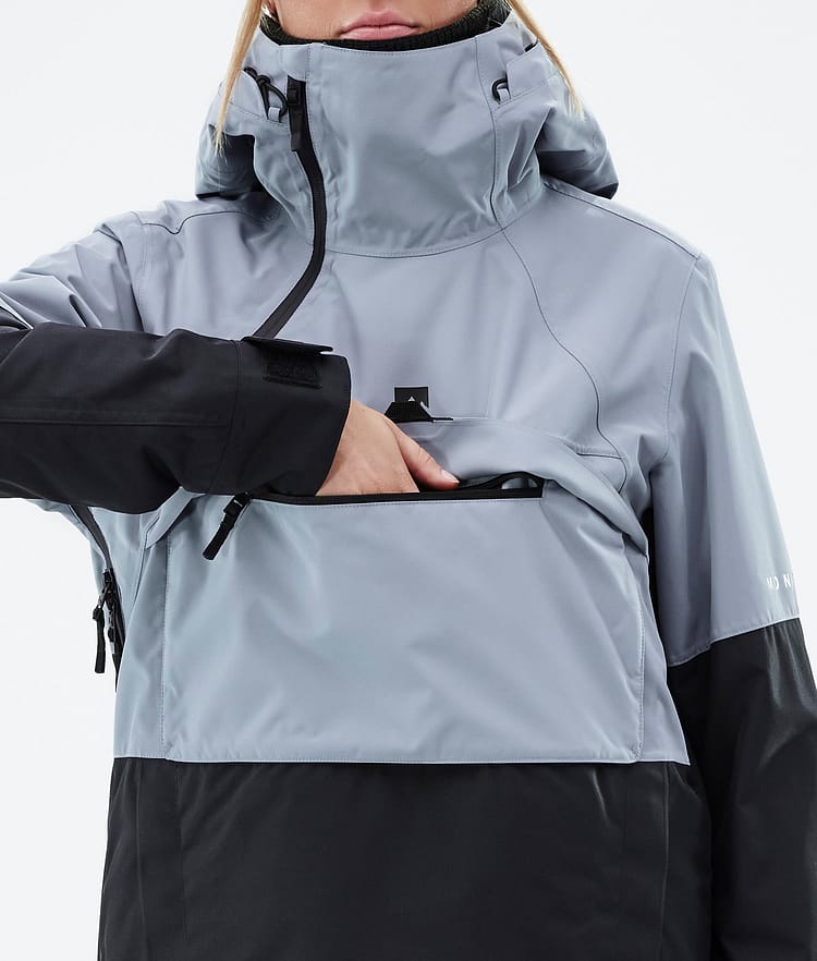 Montec Dune W Snowboard jas Dames Soft Blue/Black, Afbeelding 9 van 9