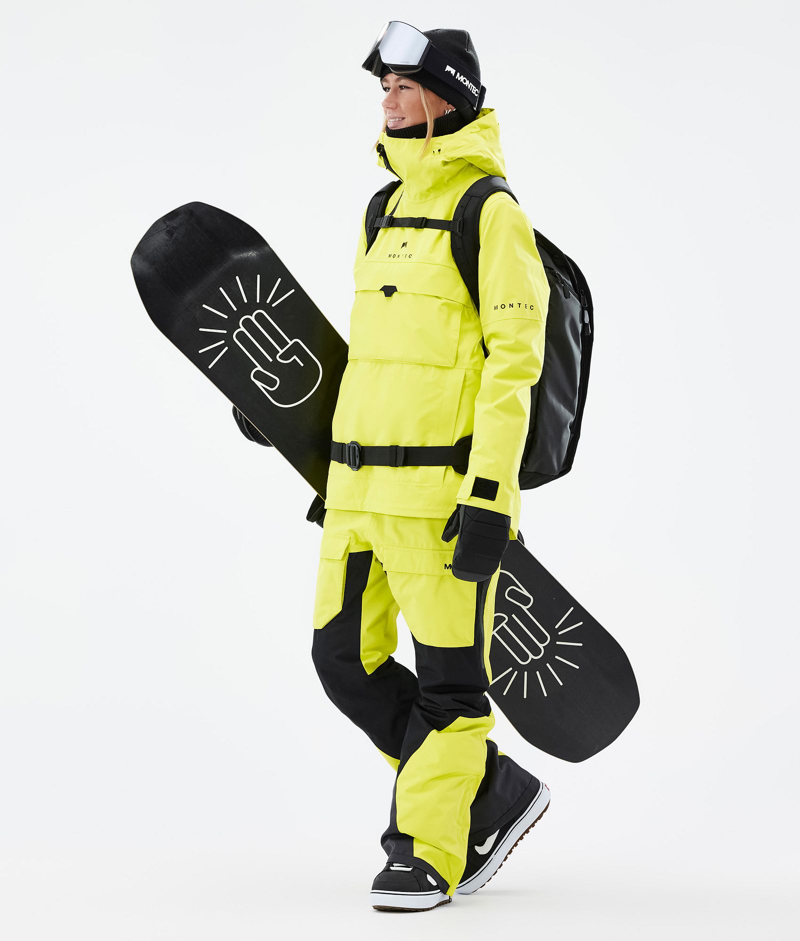 Montec Dune W Veste Snowboard Femme Bright Yellow, Image 3 sur 9