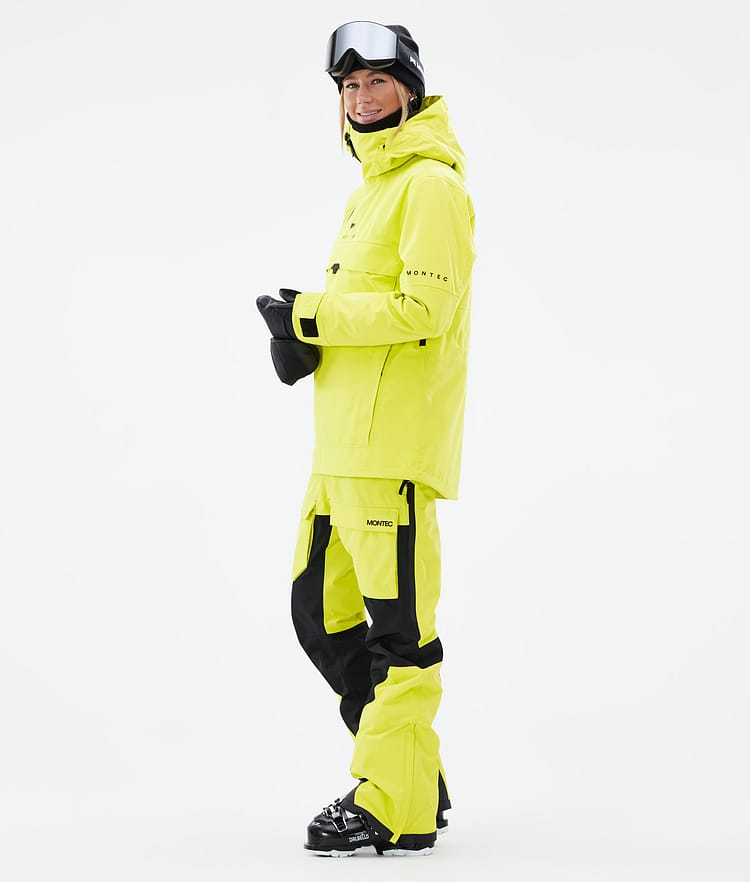 Montec Dune W Veste de Ski Femme Bright Yellow, Image 4 sur 9