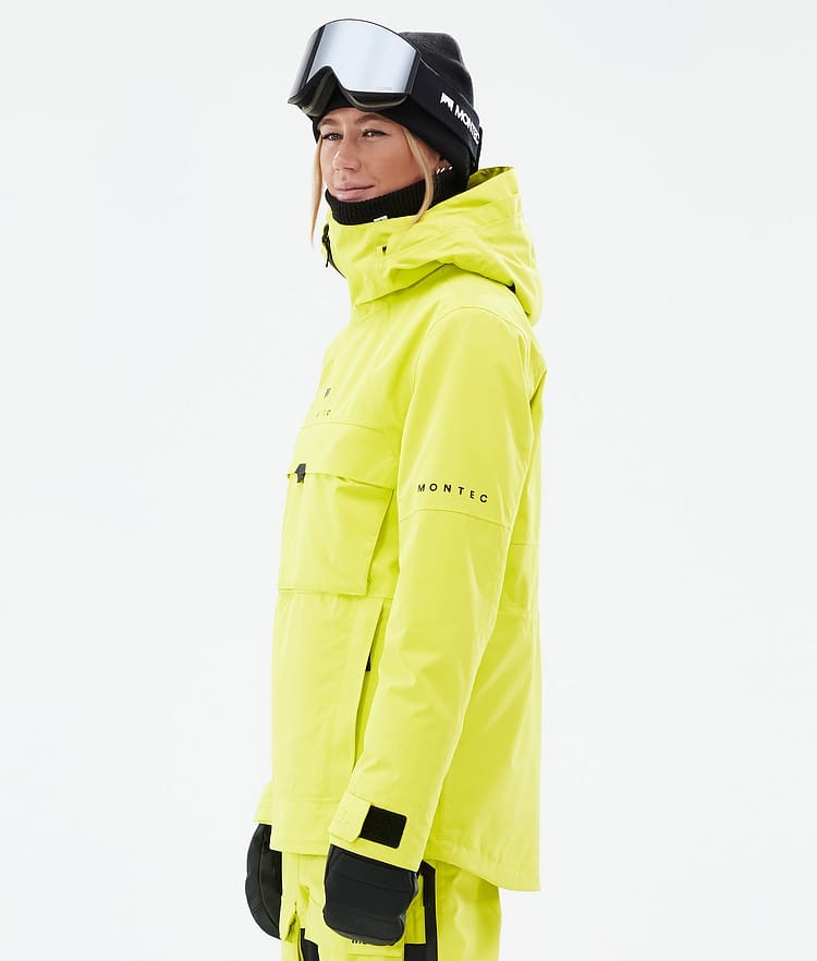 Montec Dune W Veste Snowboard Femme Bright Yellow, Image 6 sur 9