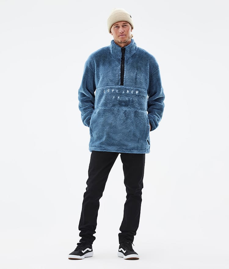 Dope Pile 2022 Felpa Pile Uomo Blue Steel, Immagine 3 di 9
