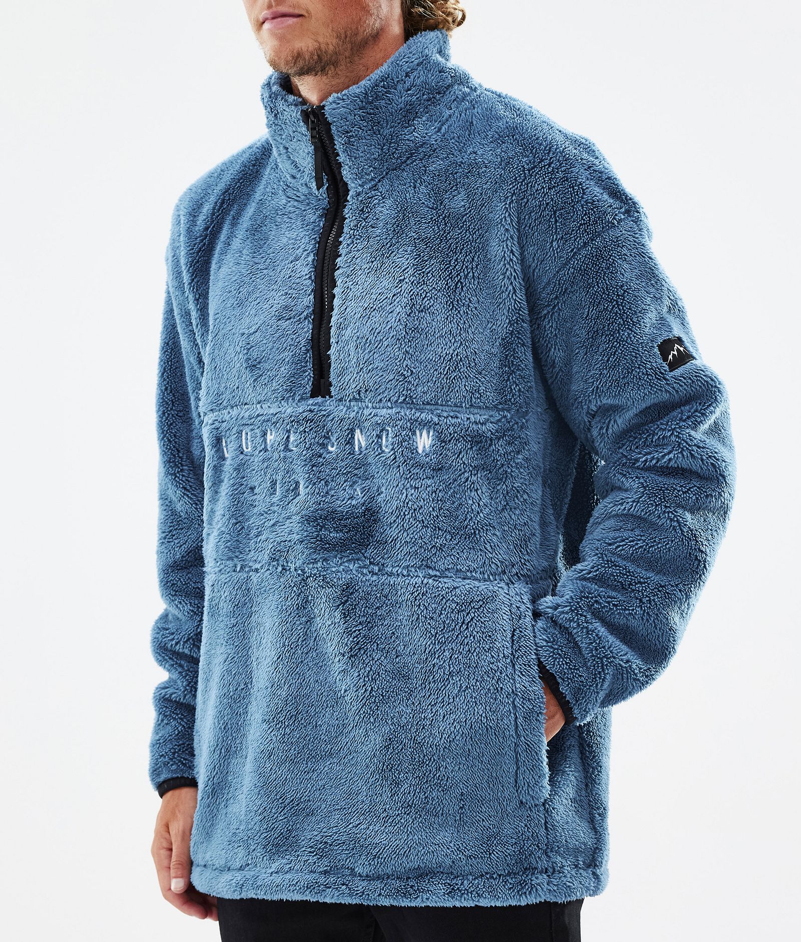Dope Pile 2022 Felpa Pile Uomo Blue Steel, Immagine 8 di 9