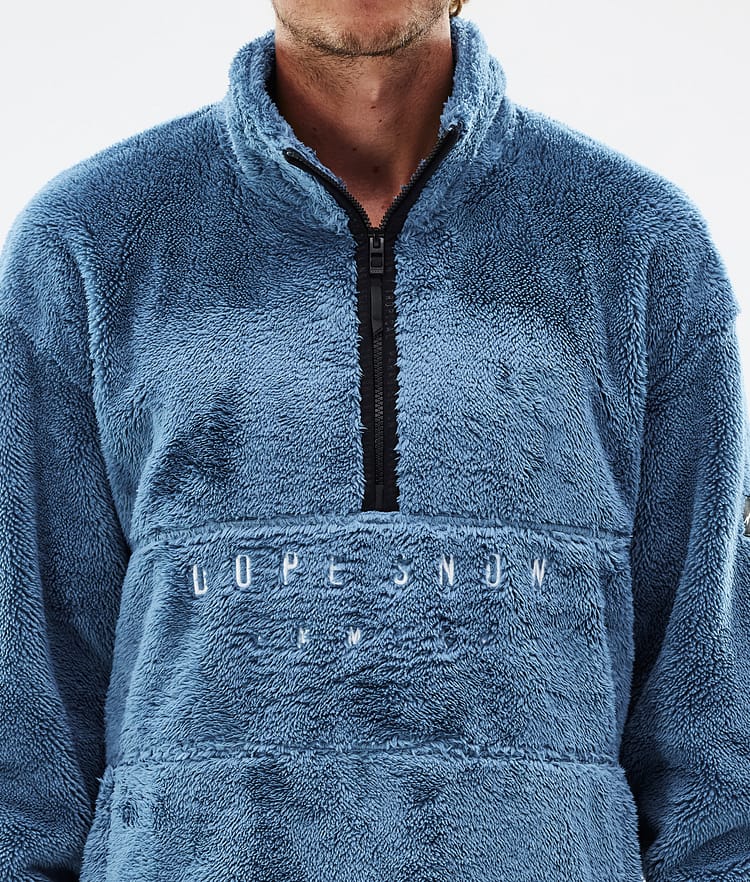 Dope Pile Sweat Polaire Homme Blue Steel - Bleu