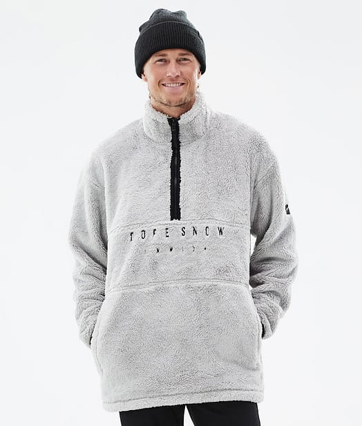 Dope Pile 2022 Sweter Polarowy Mężczyźni Light Grey