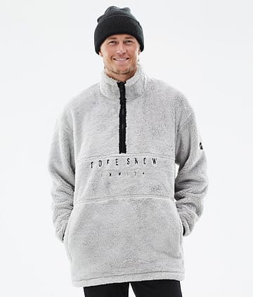 Dope Pile 22 Fleecová Mikina Pánské Light Grey