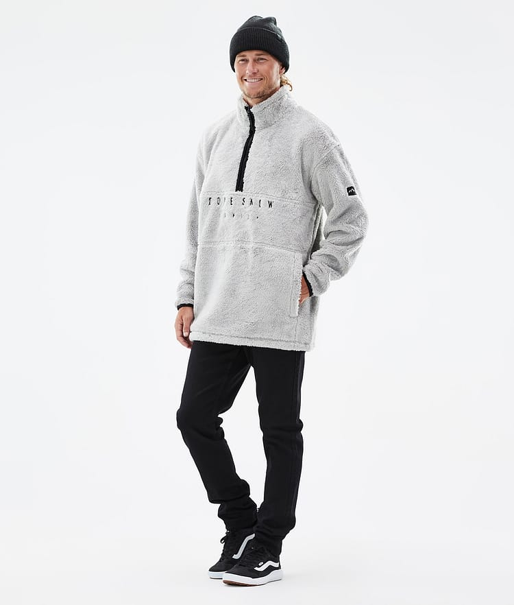 Dope Pile 2022 Sweter Polarowy Mężczyźni Light Grey