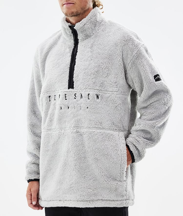 Dope Pile 2022 Fleece Sweater Men Light Grey