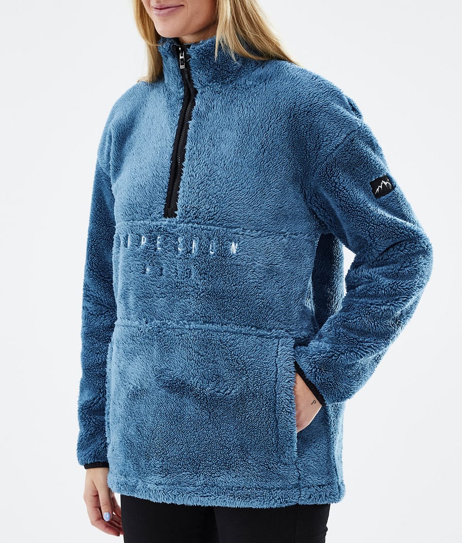 Sweat Polaire Mountain Warehouse Femme – Bleu – Taille L – Fermeture Zip – Occasion