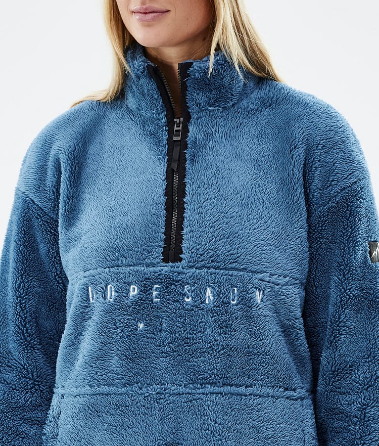 Dope Pile W 2022 Sweat Polaire Femme Blue Steel, Image 8 sur 8