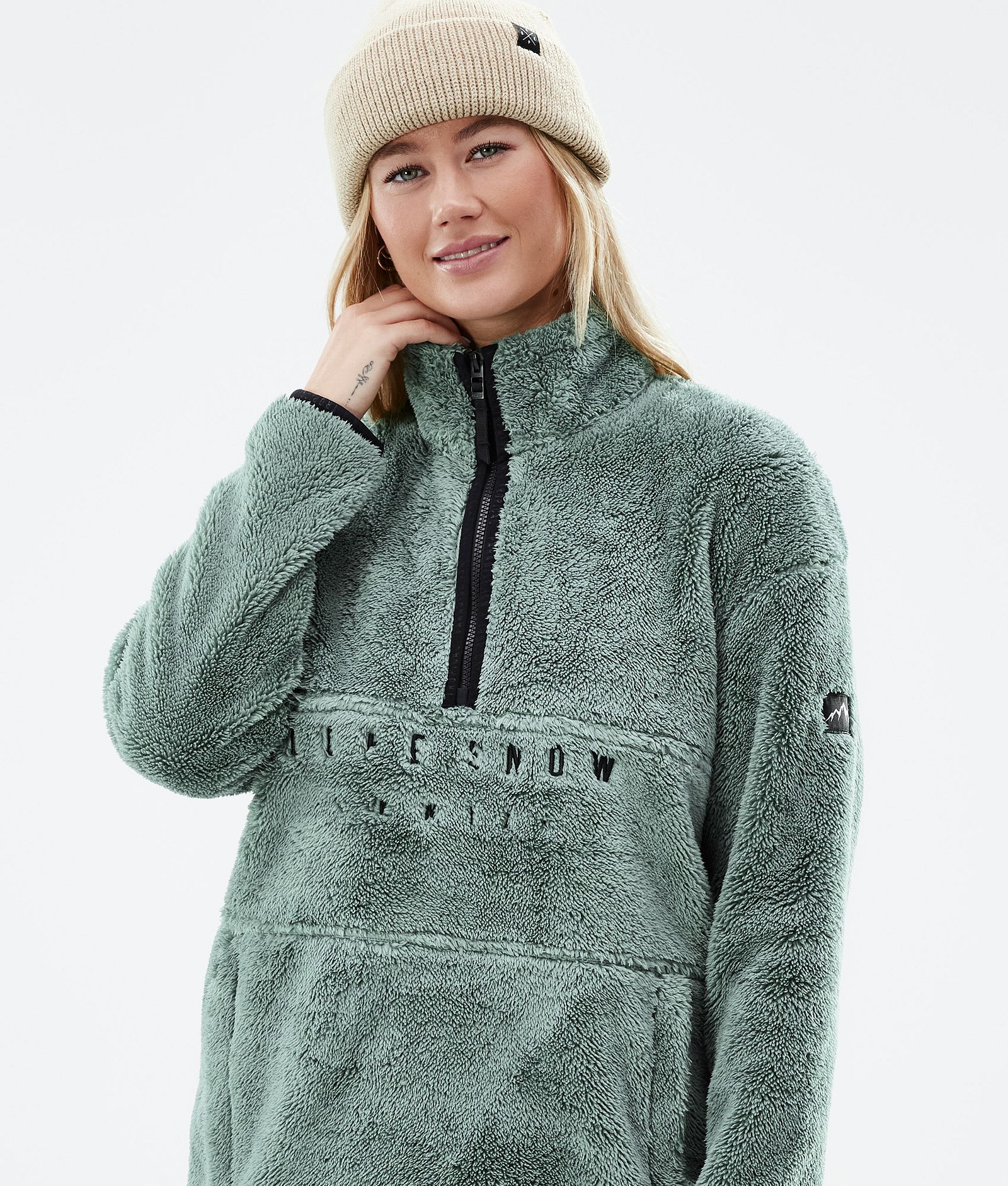 Dope Pile W 2022 Forro Polar Mujer Faded Green, Imagen 2 de 8
