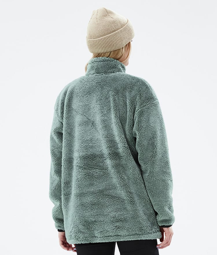 Dope Pile W 2022 Fleece Trui Dames Faded Green