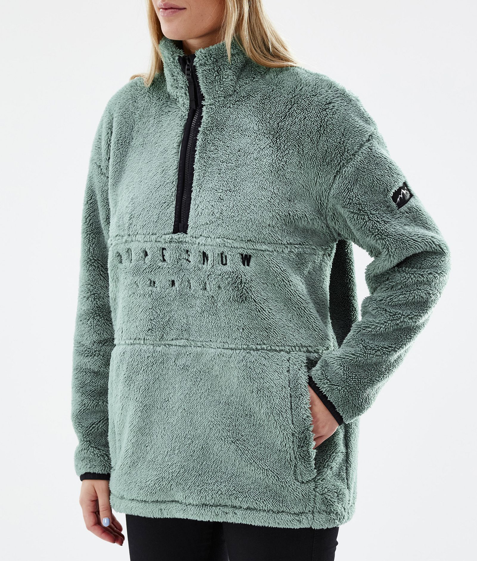 Dope Pile W 2022 Sweat Polaire Femme Faded Green, Image 7 sur 8