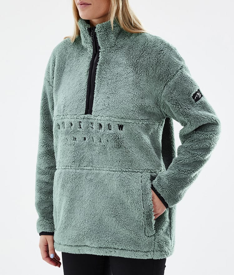 Dope Pile W 2022 Fleece Sweater Women Faded Green