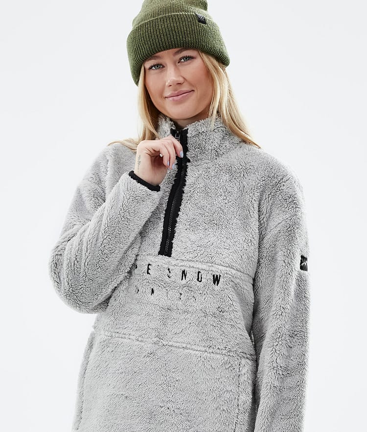 Dope Pile W 22 Fleece Trui Dames Light Grey, Afbeelding 2 van 8