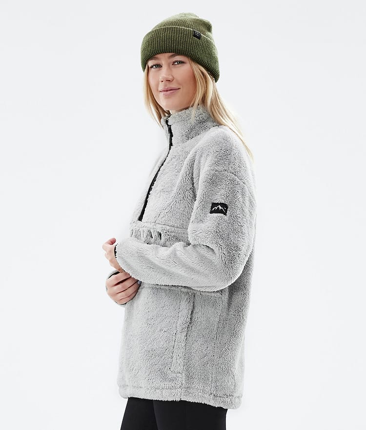 Dope Pile W 22 Fleece Trui Dames Light Grey, Afbeelding 5 van 8