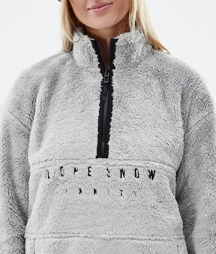 Dope Pile W 22 Fleece Trui Dames Light Grey, Afbeelding 8 van 8