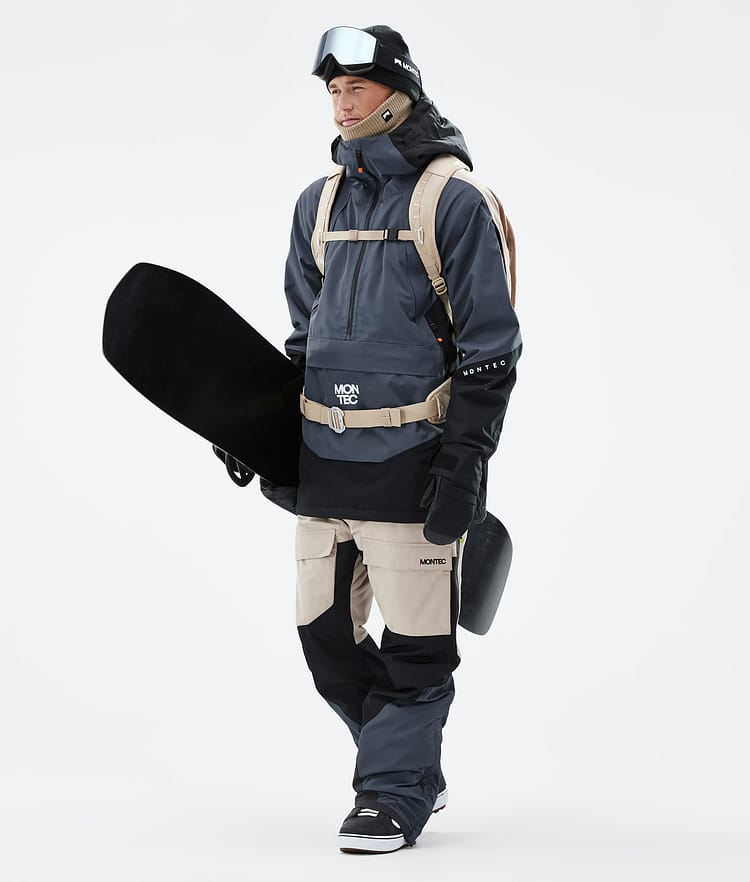 Montec Apex Snowboard jas Heren Metal Blue/Black/Sand, Afbeelding 3 van 10