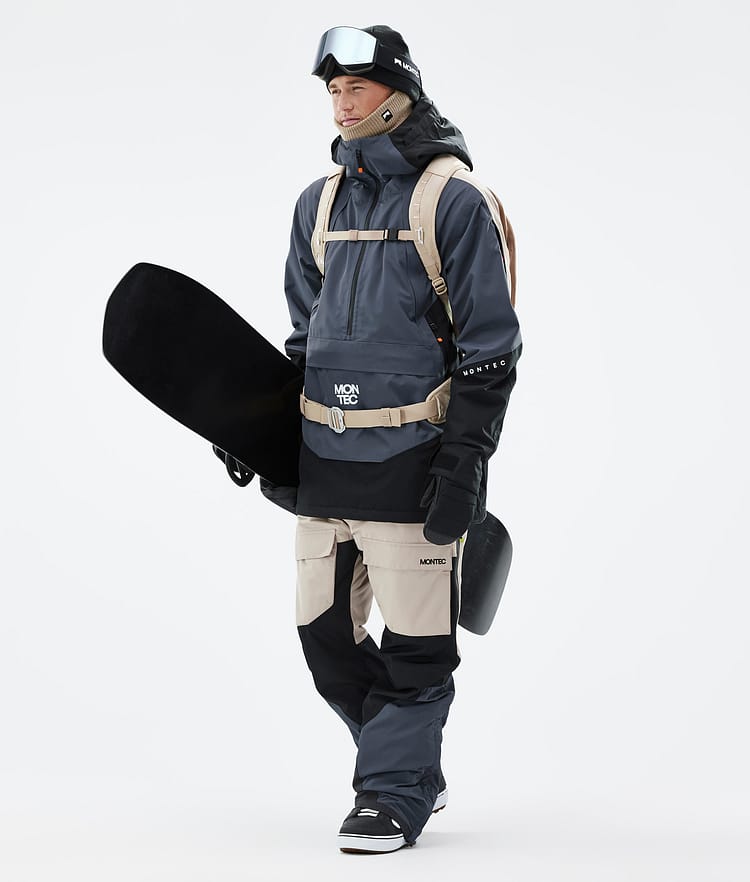 Montec Apex Veste Snowboard Homme Metal Blue/Black/Sand, Image 3 sur 10