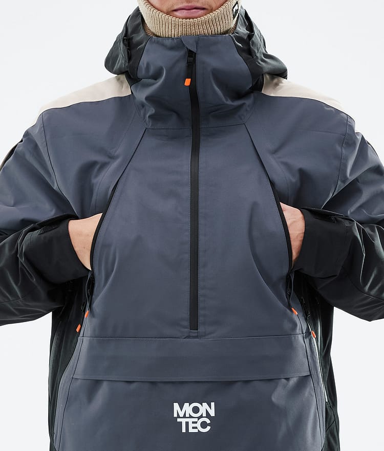 Montec Apex Snowboard jas Heren Metal Blue/Black/Sand, Afbeelding 9 van 10