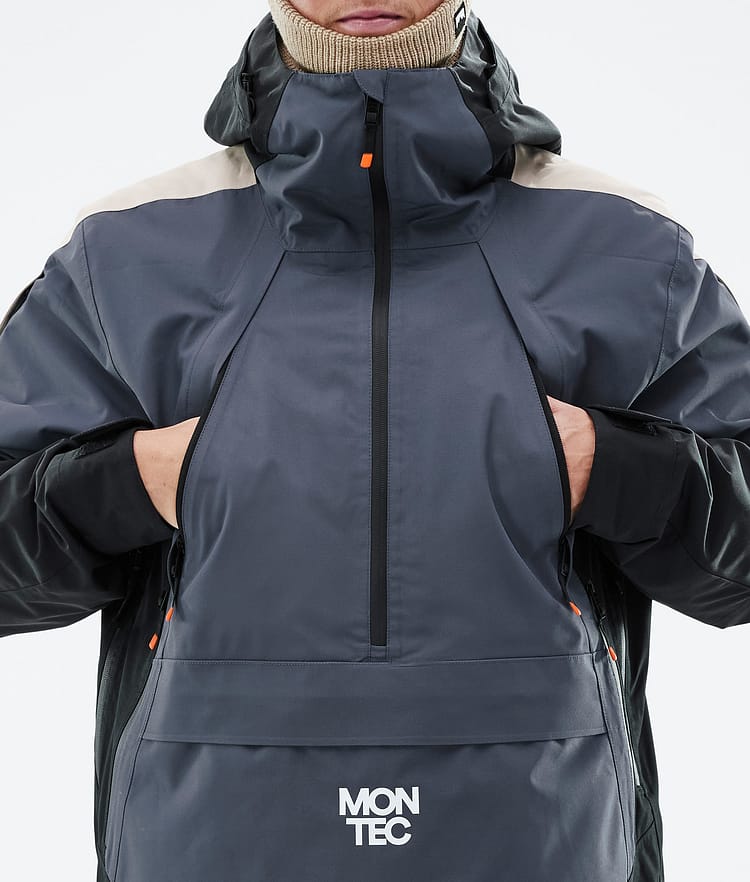 Montec Apex Ski Jacket Men Metal Blue/Black/Sand