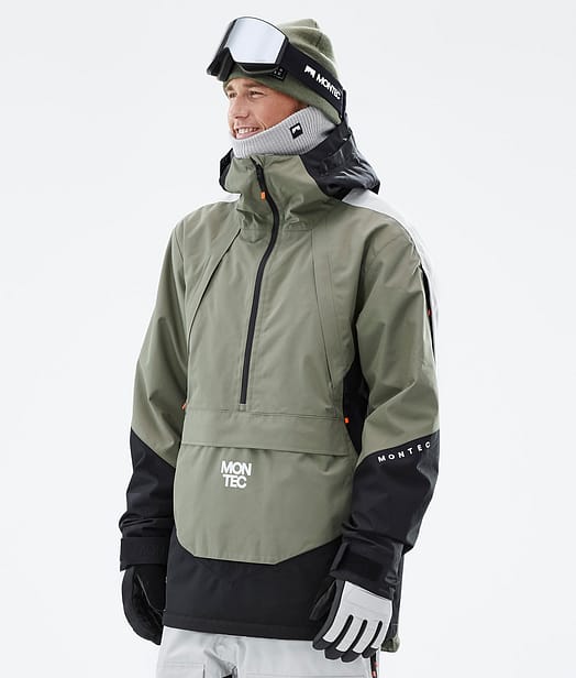 Montec Apex Veste de Ski Homme Greenish/Black/Light Grey