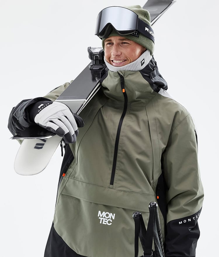 Montec Apex Veste de Ski Homme Greenish/Black/Light Grey