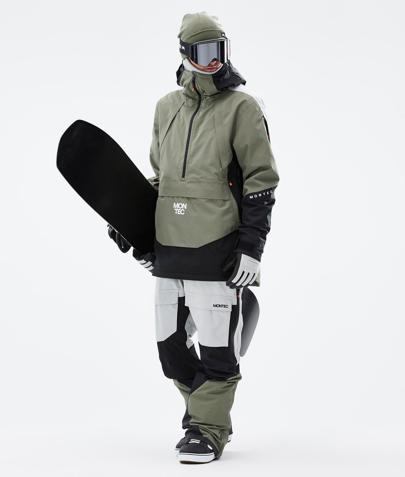Montec Apex Snowboardjakke Herre Greenish/Black/Light Grey